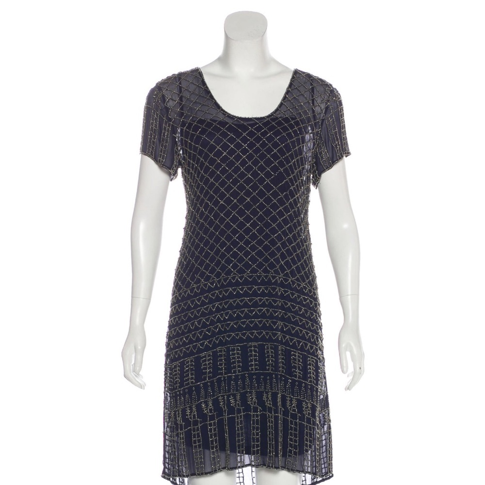 Gryphon Silk Embellished Dress
